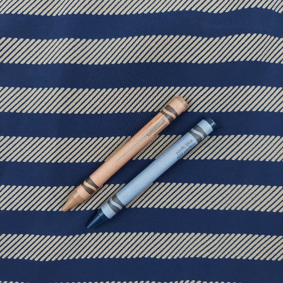 Vintage 1980s Sasson Striped, Striped Boxey Top and Skirt Set - Picture 2 of 12